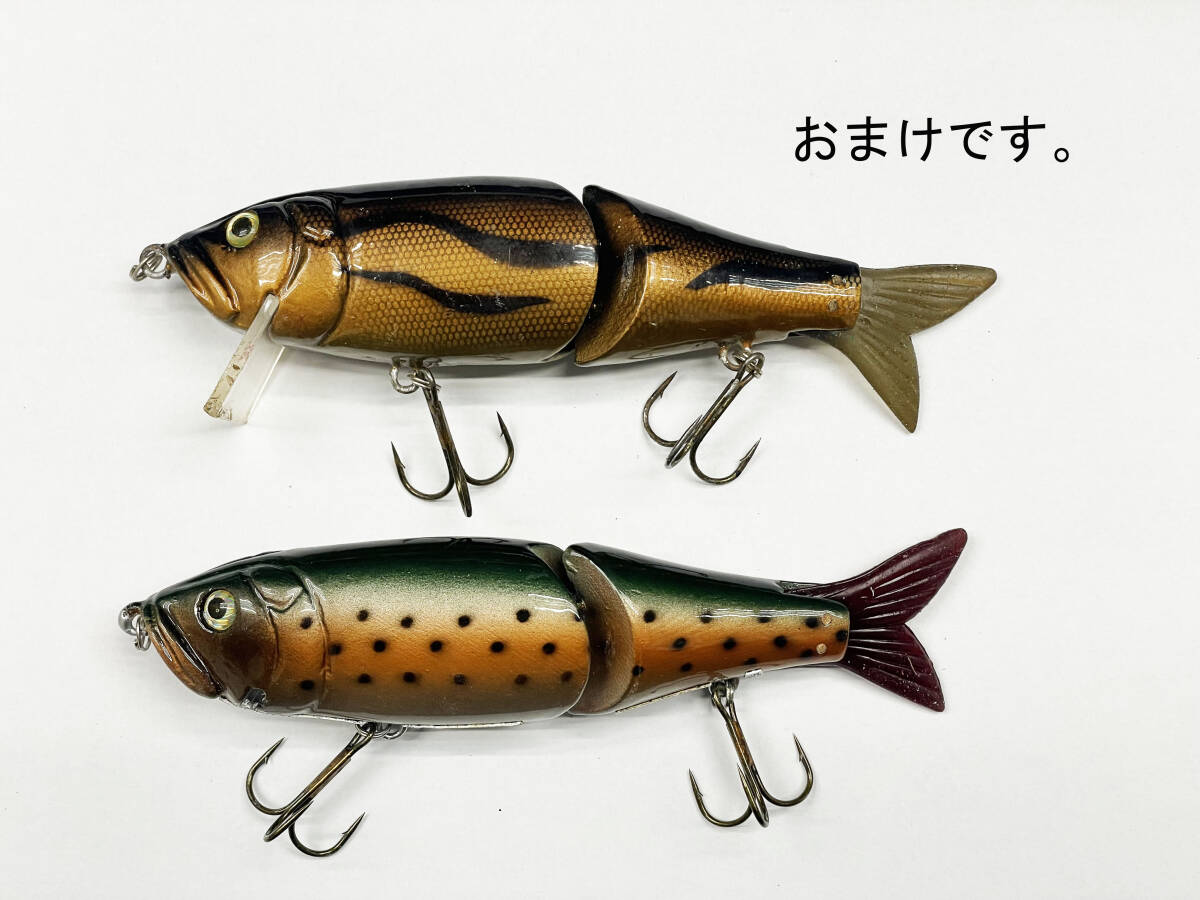 【1円出品】★美品★モンスタージャック 訳ありハスキーハスジー 他オマケでウッド製ビッグベイト2個付きセット シーバス ナマズ_画像7