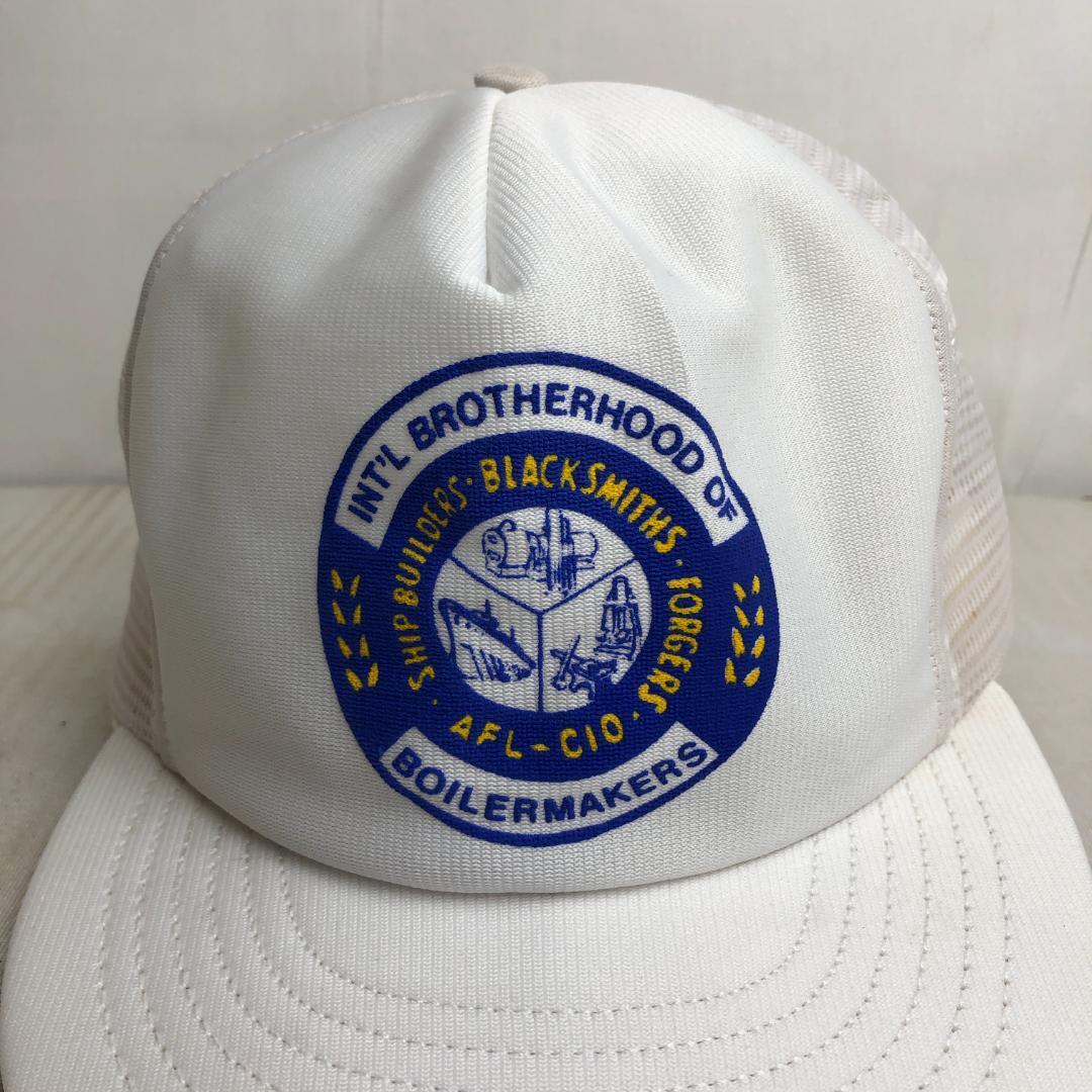 【アメリカ製】キャップ　メッシュ　トラッカーキャップ　BOILERMAKERS ホワイト 白_画像2