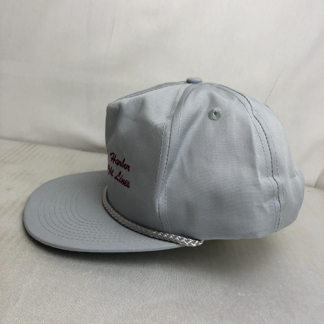 【US古着】キャップ　トラッカーキャップ　Oak Harbor Freight 刺繍ロゴ　企業物　企業ロゴ　ビンテージキャップ　グレー　灰色_画像3