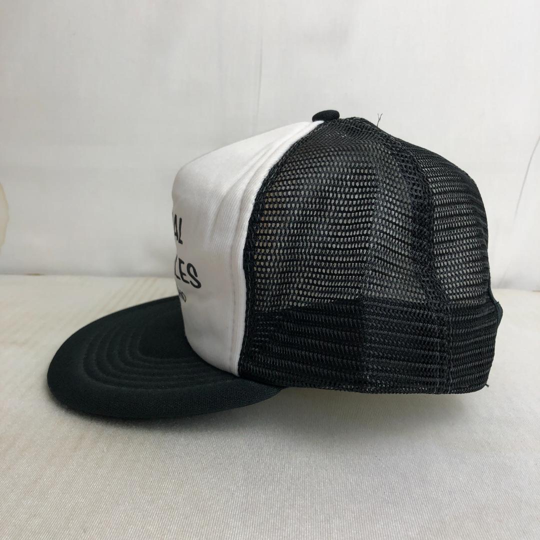 【US古着】キャップ メッシュキャップ トラッカーキャップ MUNICIPAL ブラック 黒 ホワイト 白 ビンテージキャップ_画像3