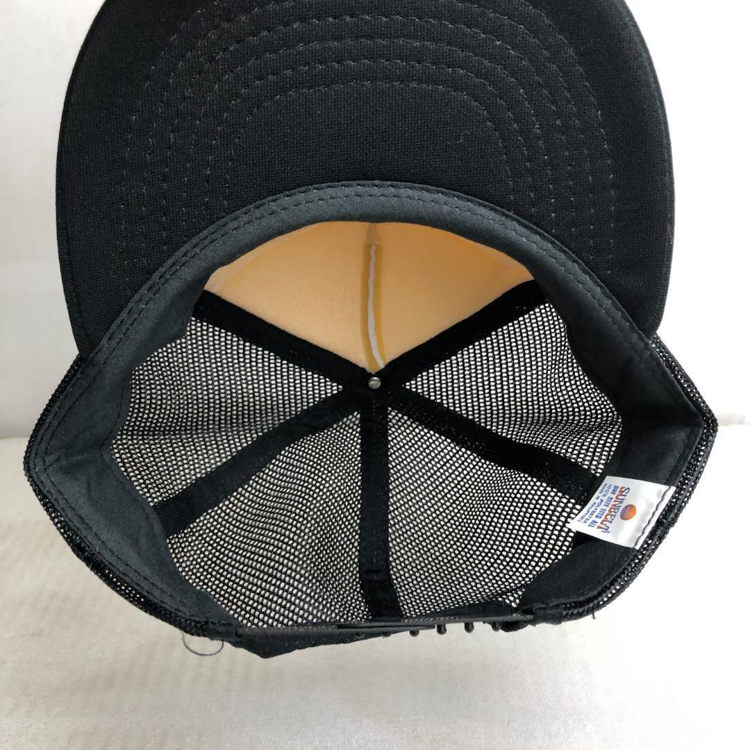 【US古着】キャップ メッシュキャップ トラッカーキャップ MUNICIPAL ブラック 黒 ホワイト 白 ビンテージキャップ_画像7