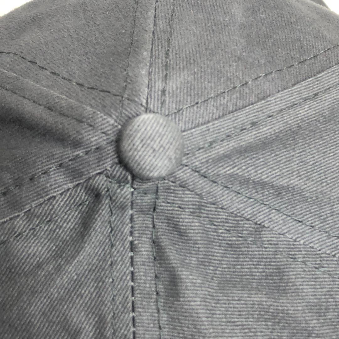 【US古着】キャップ　6パネルキャップ　刺ロゴ　フィッシング　魚　BASS 灰 アウトドア　釣り　バス_画像7