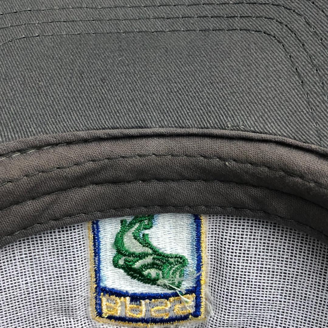 【US古着】キャップ　6パネルキャップ　刺ロゴ　フィッシング　魚　BASS 灰 アウトドア　釣り　バス_画像10