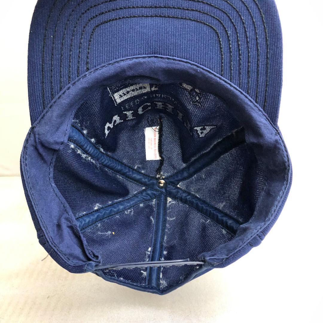 【US古着】キャップ　メッシュキャップ　トラッカーキャップ　WICHITA　ネイビー　紺　ビンテージキャップ　企業ロゴ_画像7
