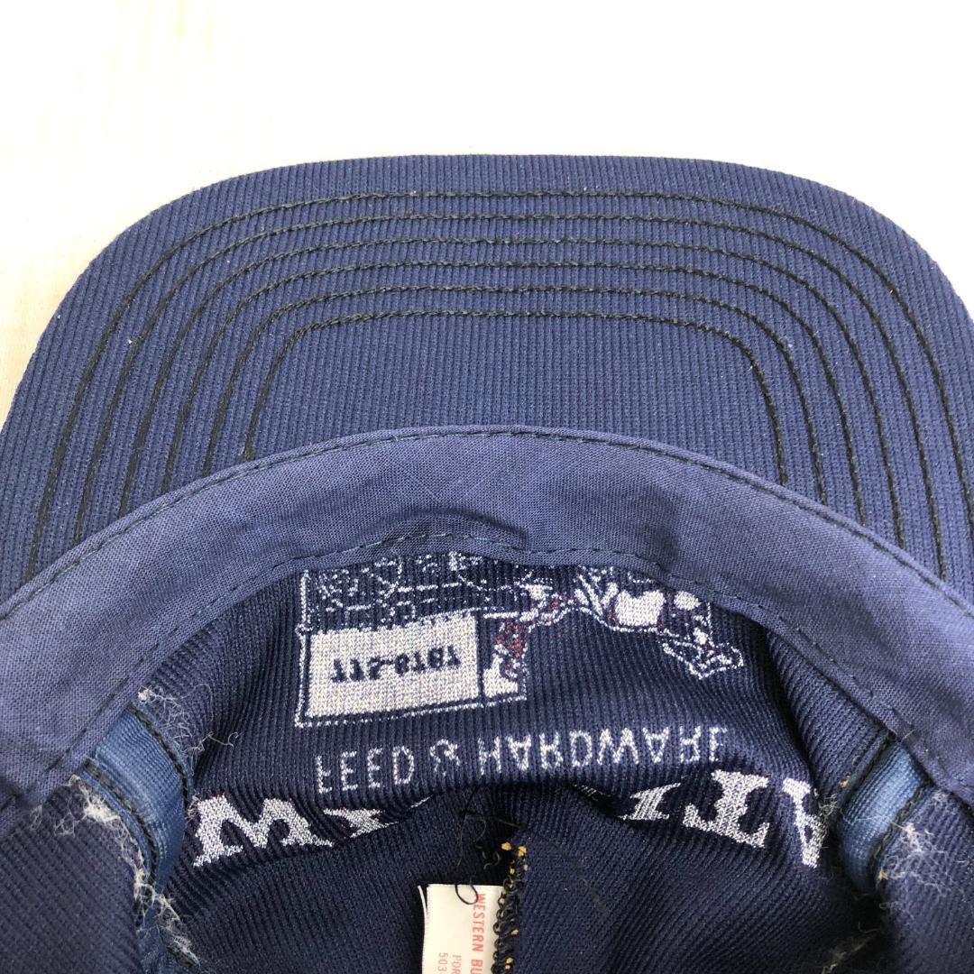 【US古着】キャップ　メッシュキャップ　トラッカーキャップ　WICHITA　ネイビー　紺　ビンテージキャップ　企業ロゴ_画像8