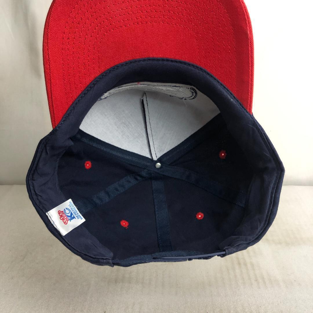 【アメリカ古着】キャップ　トラッカーキャップ　刺ロゴ　Blue Ribbon　レッド　赤　ツートンカラーキャップ_画像7