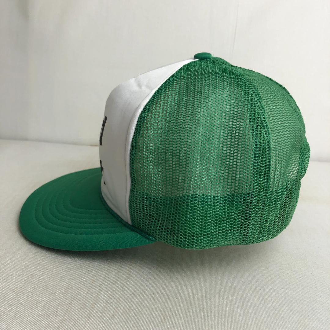 【US古着】キャップ　メッシュキャップ　トラッカーキャップ　Old Fart　グリーン 緑　ホワイト　白　ツートンカラーキャップ_画像3