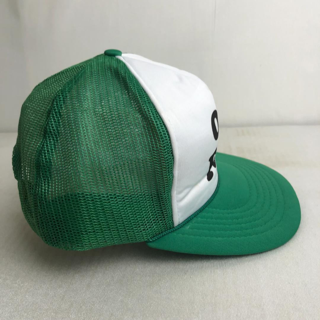 【US古着】キャップ　メッシュキャップ　トラッカーキャップ　Old Fart　グリーン 緑　ホワイト　白　ツートンカラーキャップ_画像4