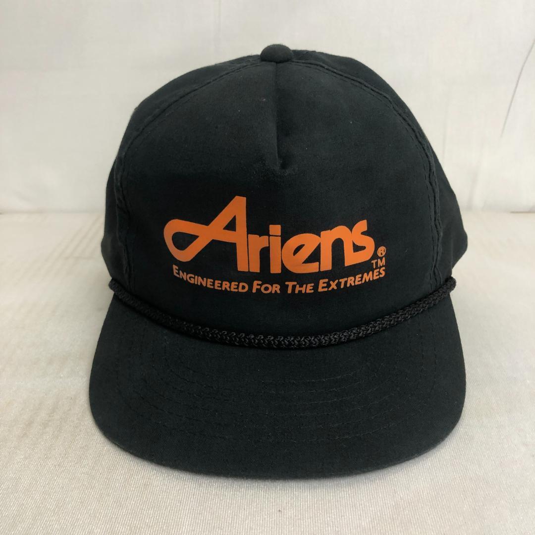 【US古着】キャップ　トラッカーキャップ　Ariens ENGINEERED ブラック　黒　オレンジ　橙色　ビンテージキャップ_画像1