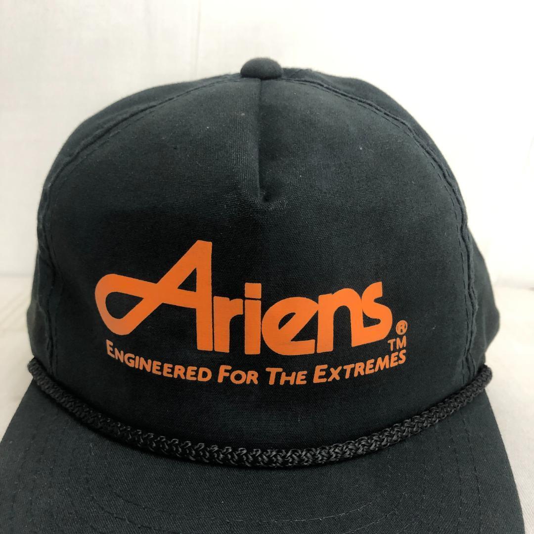 【US古着】キャップ　トラッカーキャップ　Ariens ENGINEERED ブラック　黒　オレンジ　橙色　ビンテージキャップ_画像2