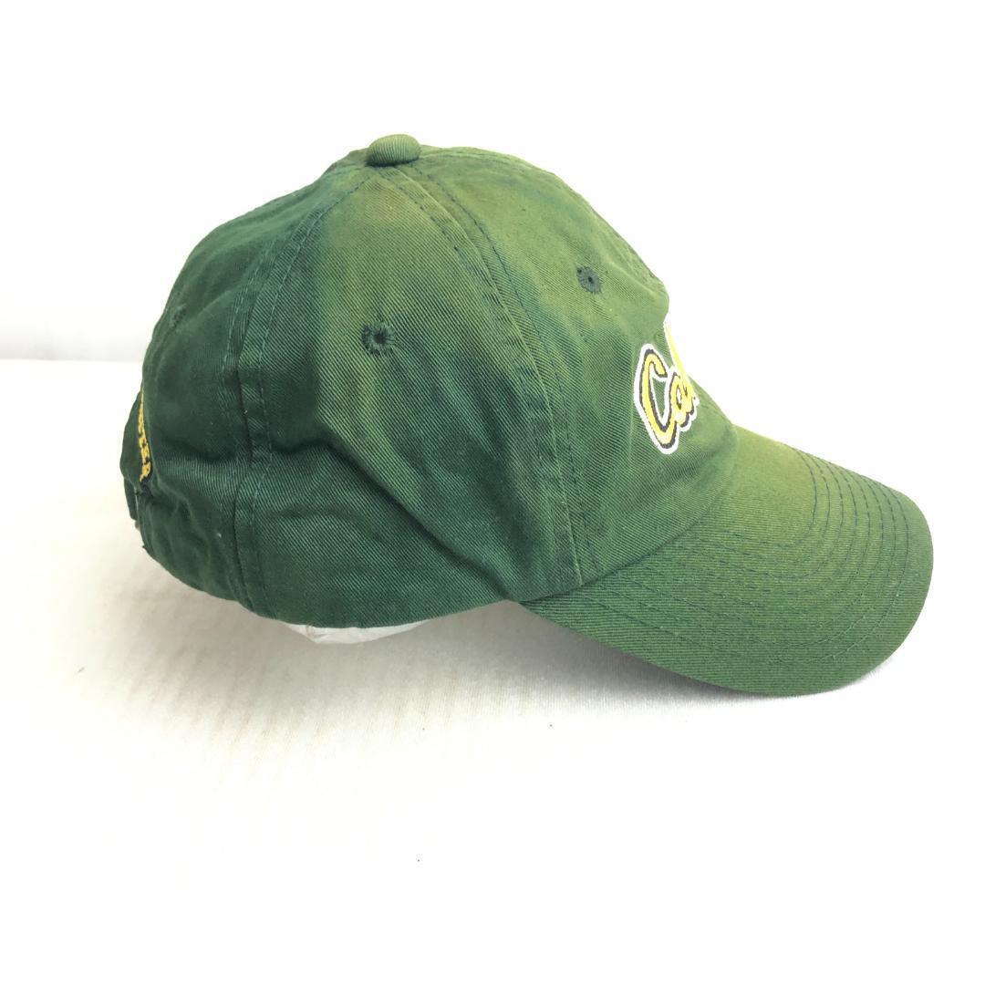 【US古着】キャップ　6パネルキャップ　刺ロゴ　Cabela's カベラズ アウトドア　ビンテージキャップ　グリーン　緑　深緑_画像4
