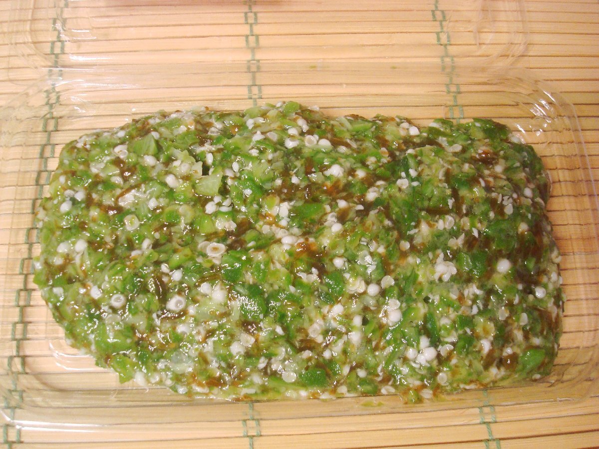 築地丸中　ネバトロ！もずくオクラ100ｇ！ おくらもずく_画像3