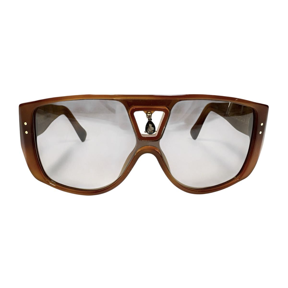 超希少◇Louis Vuitton ルイヴィトン BINDI 2006年 ビンディ カラーストーン 1P アイウェア サングラス メガネ ユニセックス_画像2