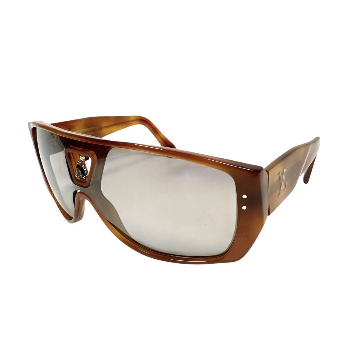 超希少◇Louis Vuitton ルイヴィトン BINDI 2006年 ビンディ カラーストーン 1P アイウェア サングラス メガネ ユニセックス_画像3