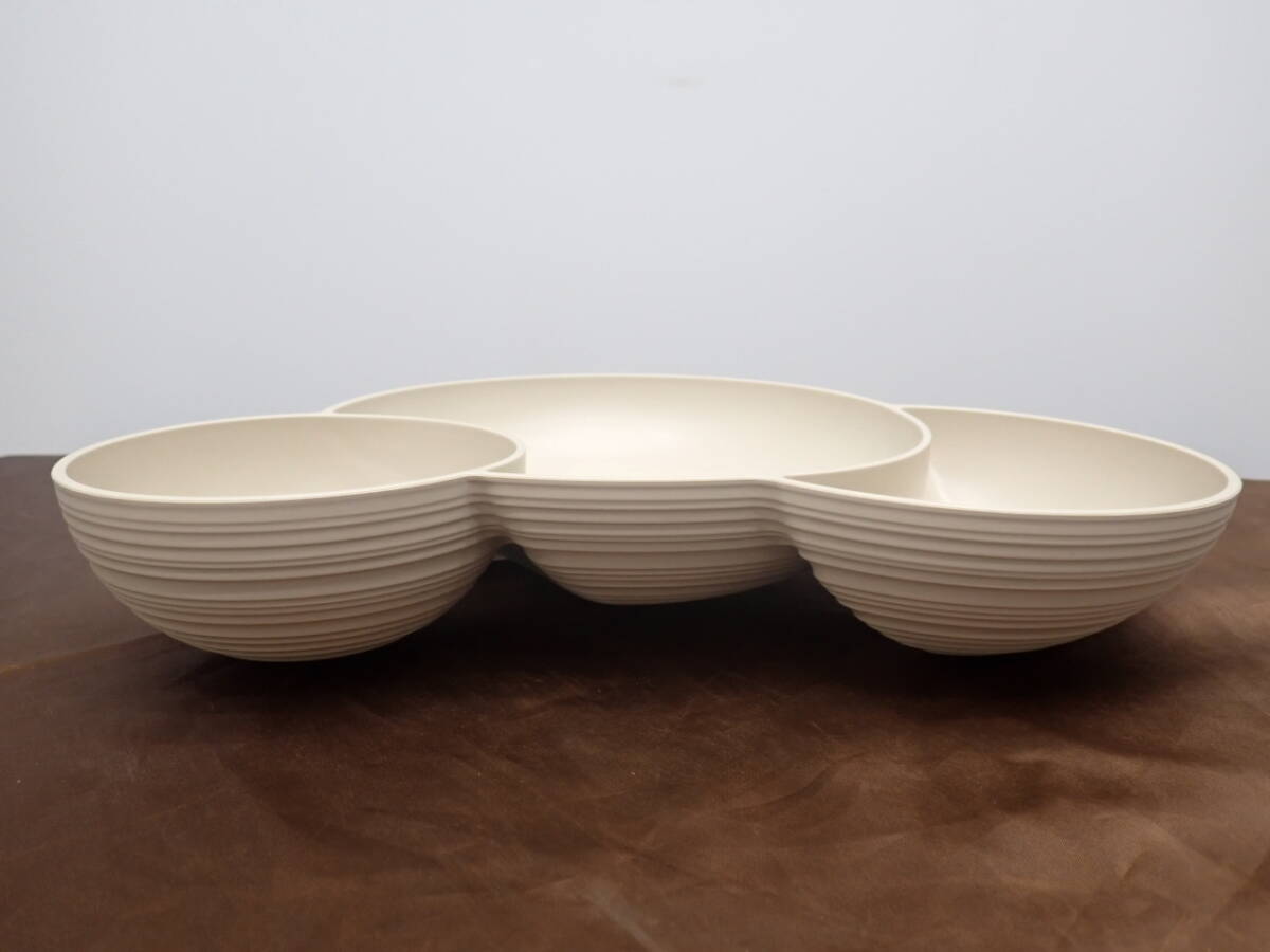 ③【店頭展示未使用品】グッチーニ(Guzzini)オードブルディッシュ TIERRA クレイ 171200-79 イタリア_画像4