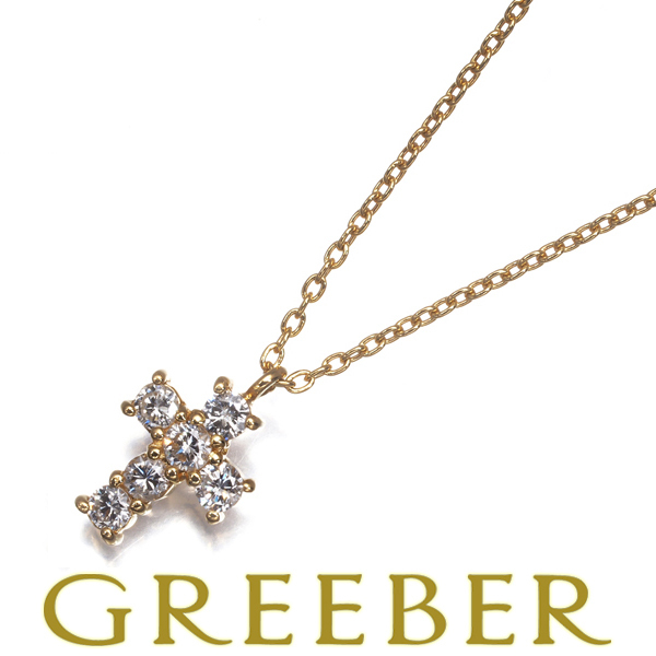  Vendome колье diamond бриллиант 0.18ct Cross K18YG BLJ/GENJ