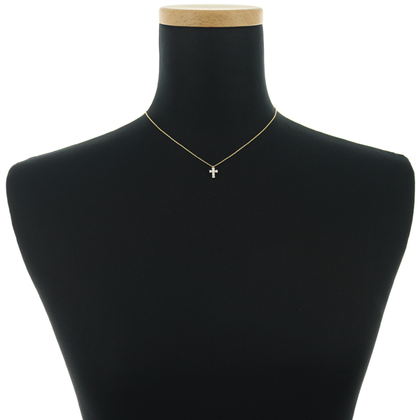  Vendome колье diamond бриллиант 0.18ct Cross K18YG BLJ/GENJ