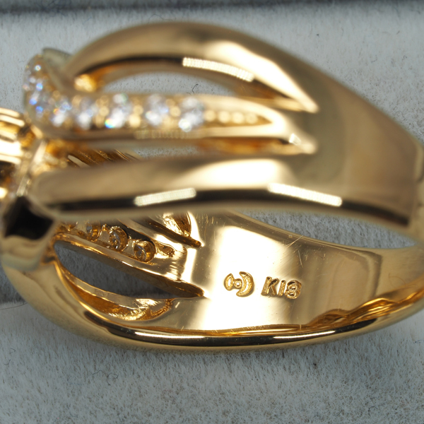 TASAKI タサキ リング ダイヤ ダイヤモンド 0.31ct 11号 K18YG 指輪 BLJ_画像5