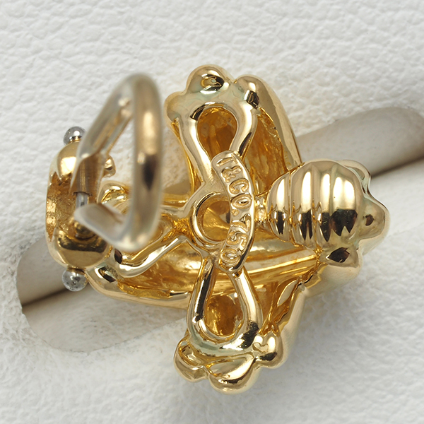 ティファニー イヤリング シグネチャー K18YG BLJ_画像4