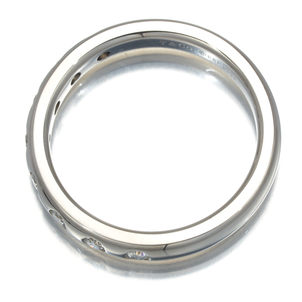 ティファニー リング ダイヤ ダイヤモンド スタッキングバンド 2.7mm 8P 9号 Pt950 指輪 BLJ 大幅値下げ品_画像3