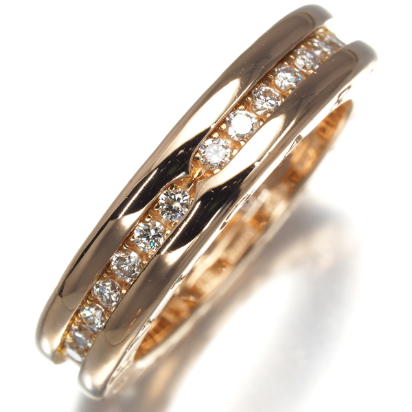  BVLGARY кольцо diamond бриллиант Be Zero One B-ZERO1 XS полный Eternity 51 номер K18PG кольцо BLJ большое снижение цены товар 