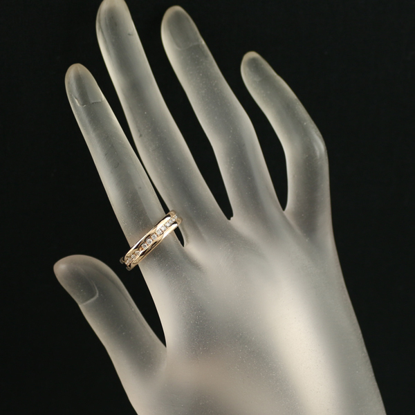  BVLGARY кольцо diamond бриллиант Be Zero One B-ZERO1 XS полный Eternity 51 номер K18PG кольцо BLJ большое снижение цены товар 