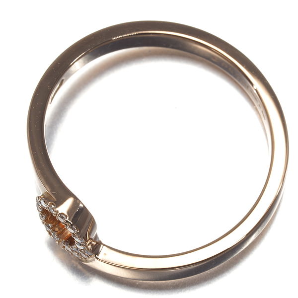 グッチ リング ダイヤ ダイヤモンド GGランニング 9.5号 K18PG 指輪 BLJ_画像3