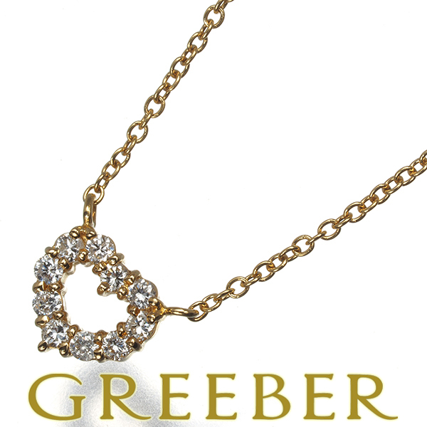  Vendome колье diamond бриллиант 0.14ct Heart K18YG BLJ/GENJ