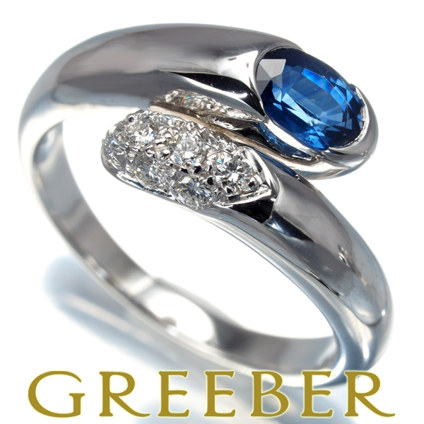  BVLGARY кольцо сапфир diamond бриллиант a -тактный редкость 12 номер K18WG кольцо BLJ