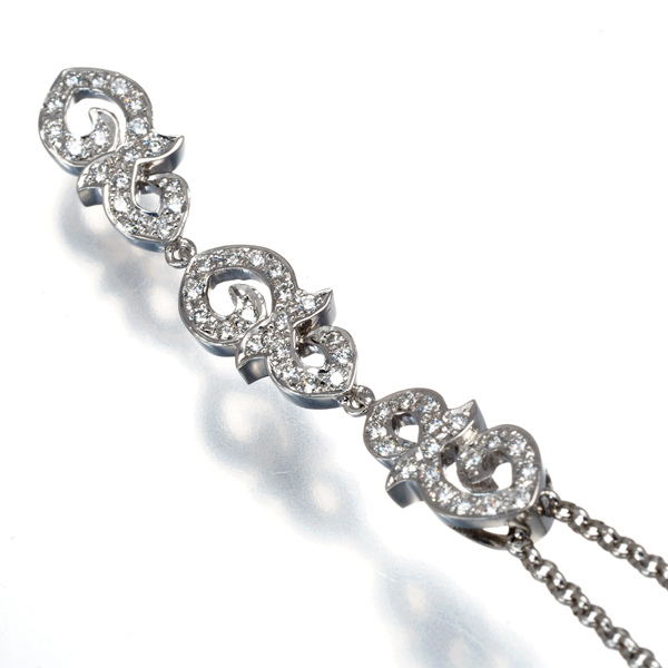 クイーンジュエリー ネックレス ダイヤ ダイヤモンド 0.37ct Yドロップ Pt950 BLJ/GENJ_画像3