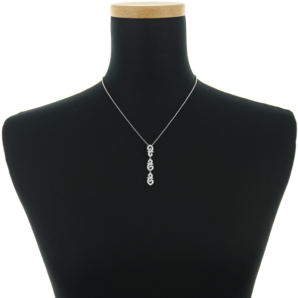 クイーンジュエリー ネックレス ダイヤ ダイヤモンド 0.37ct Yドロップ Pt950 BLJ/GENJ_画像6