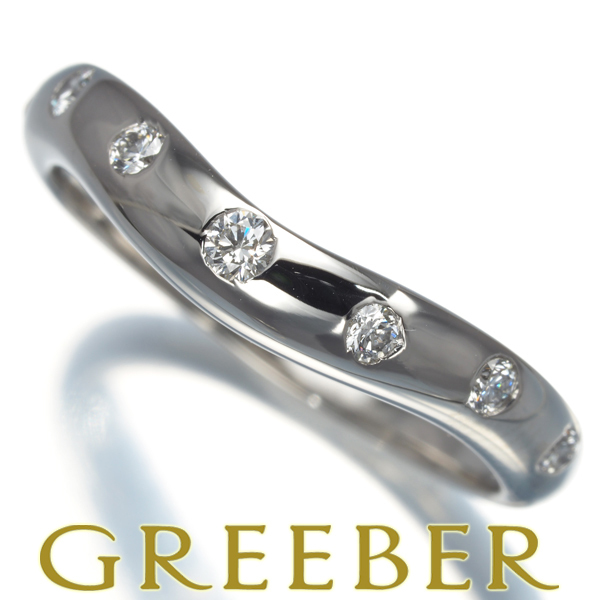 ブルガリ リング ダイヤ ダイヤモンド コロナ 7P 11.5号 Pt950 指輪 BLJの画像1