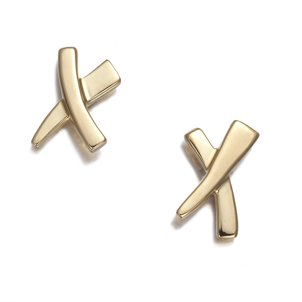 ティファニー ピアス グラフィティX キス K18YG BLJ_画像2