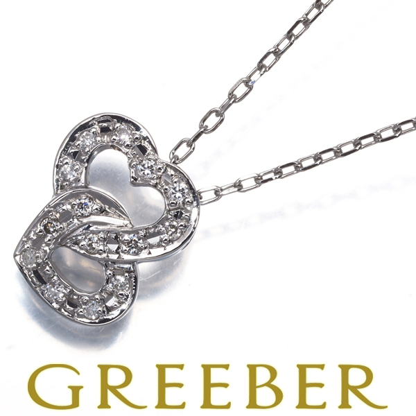  Vendome колье diamond бриллиант двойной Heart Pt950/Pt850 BLJ/GENJ