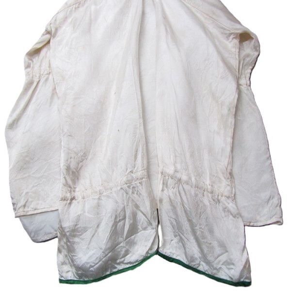 50s 60s~ サイズ ？ vintage チャイナ ブラウス シャツ プルオーバー 長袖 ホワイト 刺繍 花柄 レディース 古着 ビンテージ 5O3103_画像8