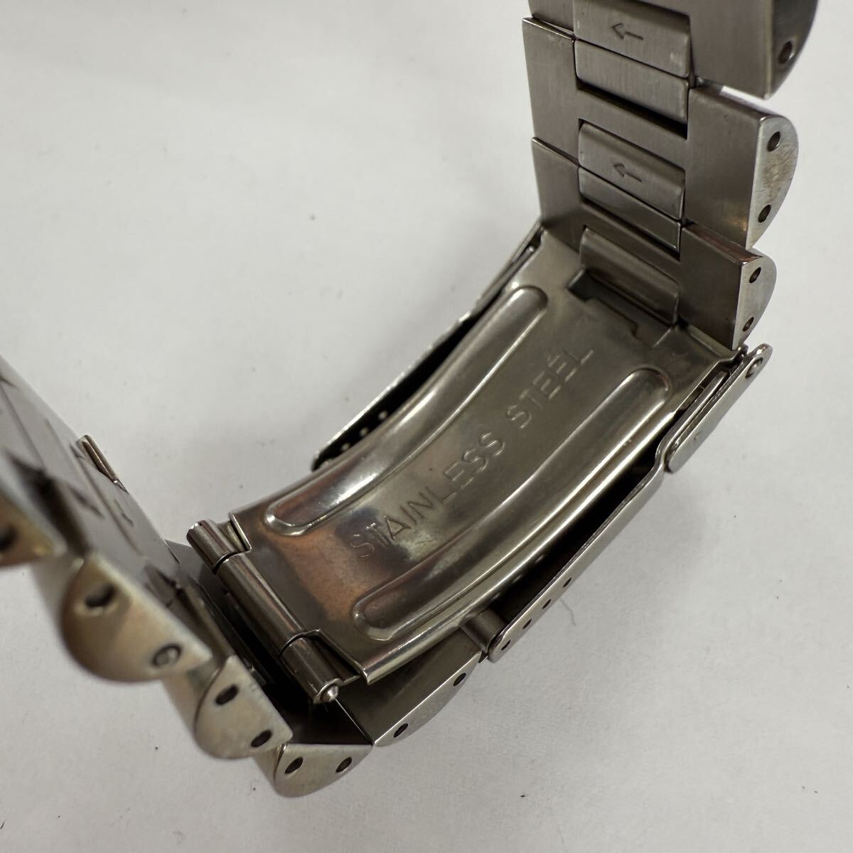 ▽1円〜 SWATCH IRONY スウォッチ アイロニー クォーツ デイト クロノグラフ 腕時計 現状不動品 KB2303_画像6