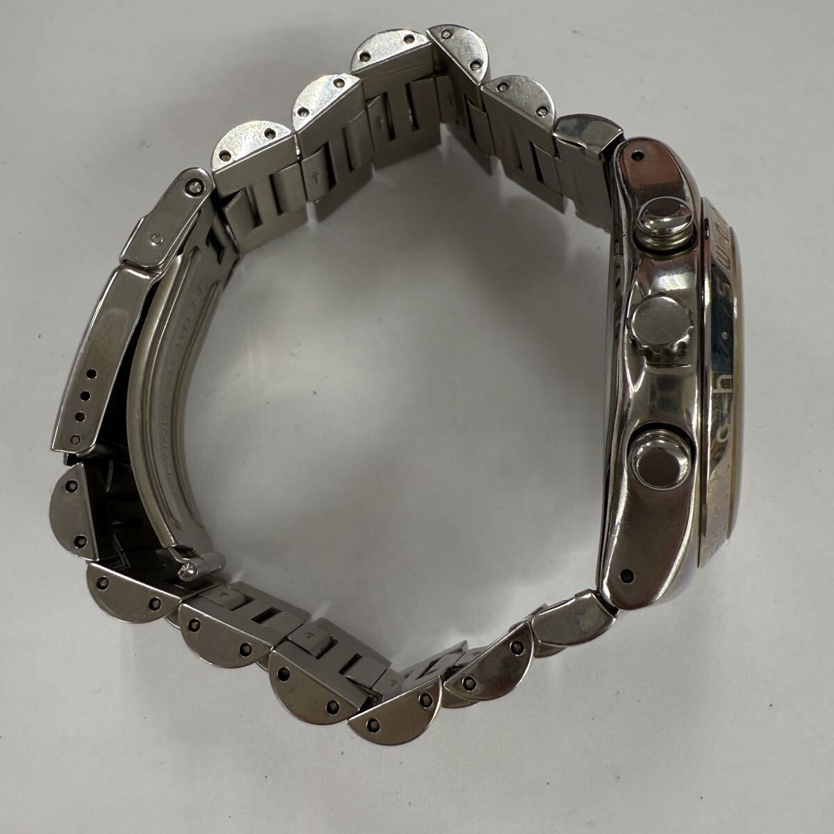 ▽1円〜 SWATCH IRONY スウォッチ アイロニー クォーツ デイト クロノグラフ 腕時計 現状不動品 KB2303_画像8