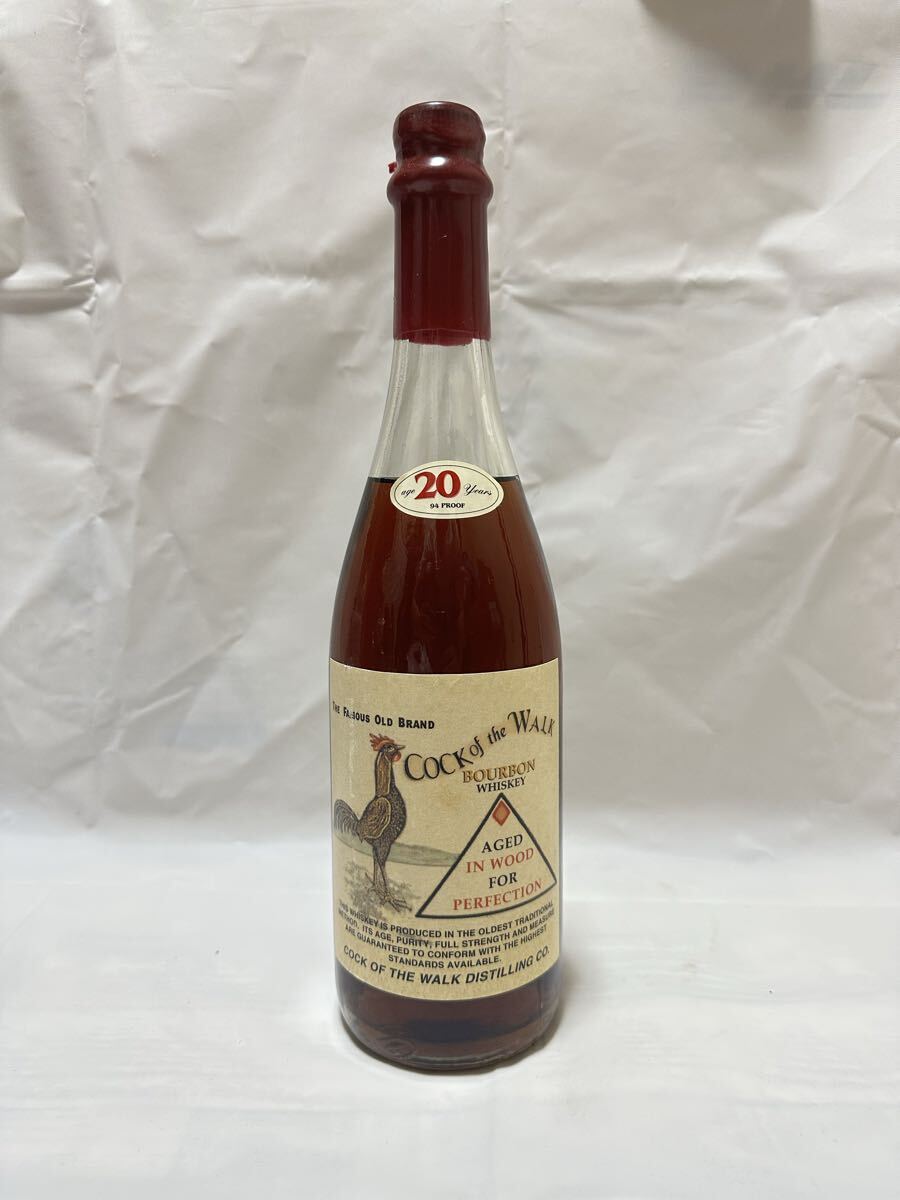 【希少】コックオブザウォーク 20年 COCK of the WALK 20 year バーボン ケンタッキー  750ml 47% _画像1