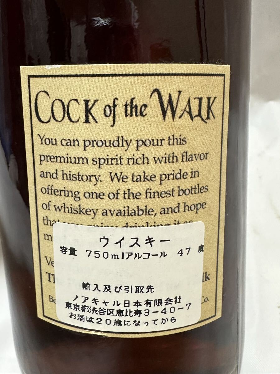 【希少】コックオブザウォーク 20年 COCK of the WALK 20 year バーボン ケンタッキー  750ml 47% _画像4