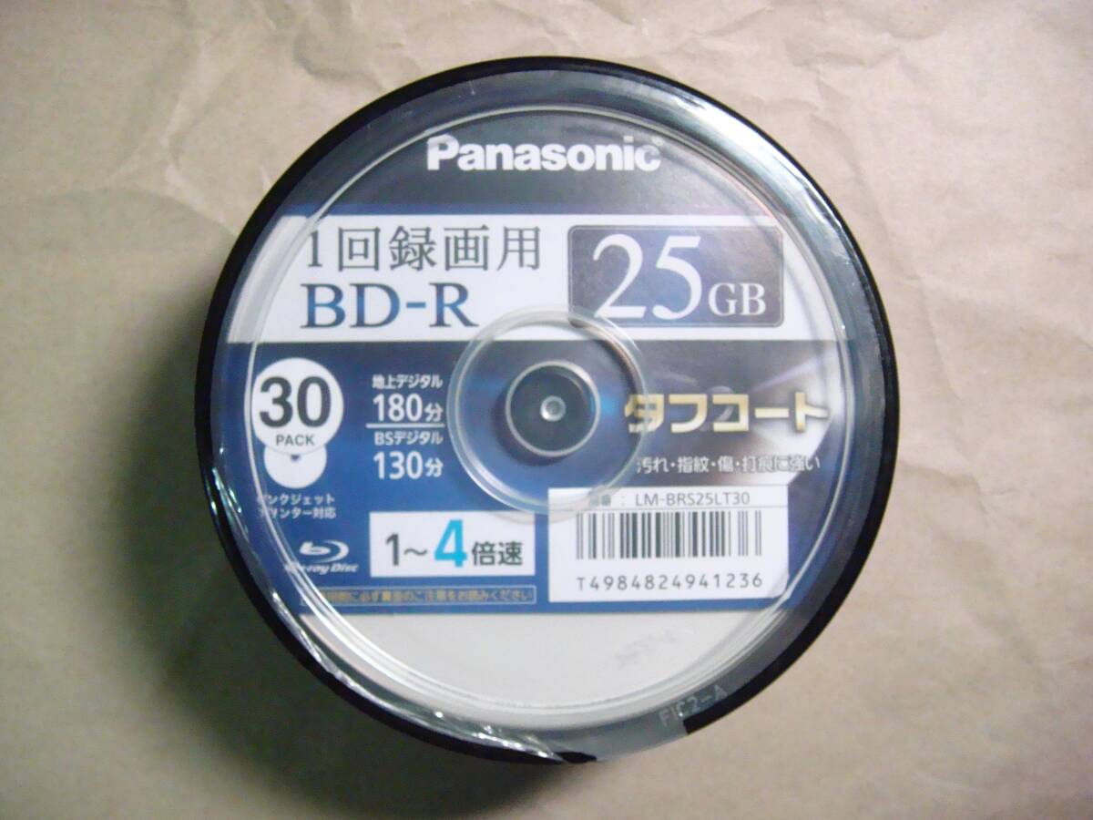 Panasonic BD-R 25GB 1-4倍速 30枚パック LM-BRS25LT30【日本製】_画像1