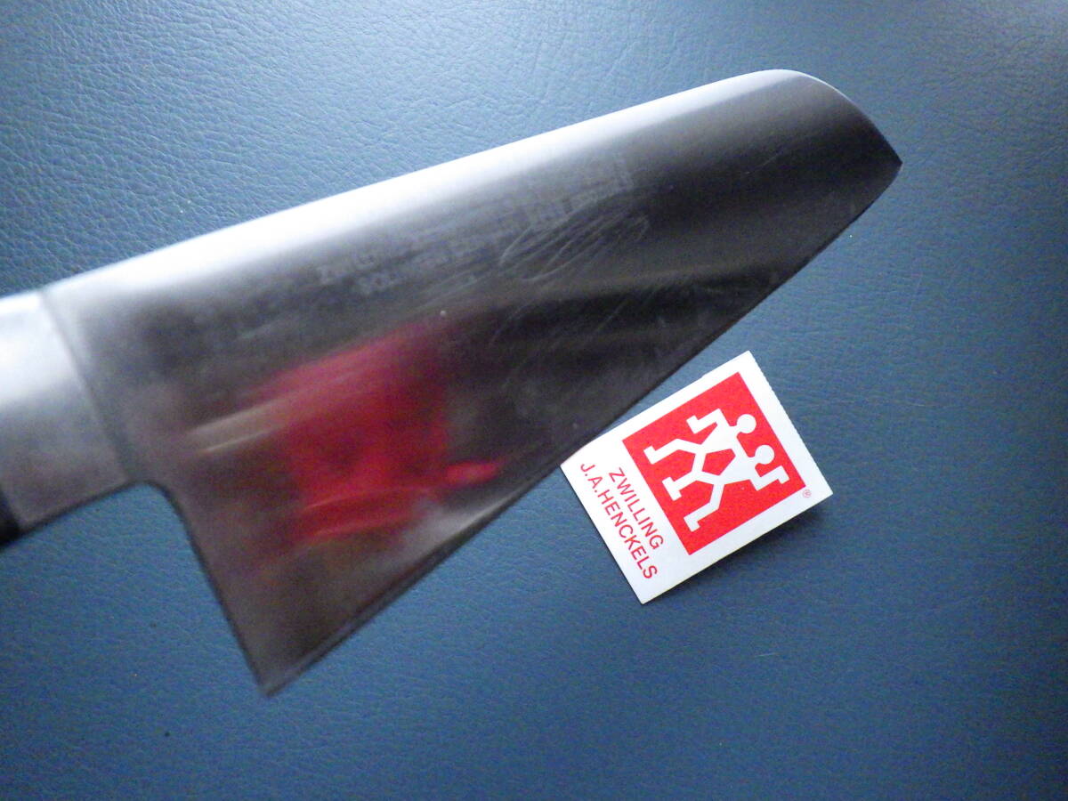 ツヴィリング三徳ナイフ包丁刃渡180ｍｍ★ゾーリンゲン鋼㊨片刃研ぎ済み★_画像5