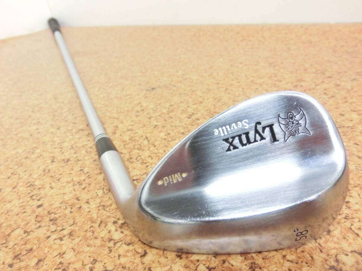 ♪Lynx リンクス Seville Mid セビル ウェッジ 58° 純正スチールシャフト N.S.PRO 950GH FLEX-S 中古品♪F2998_画像6