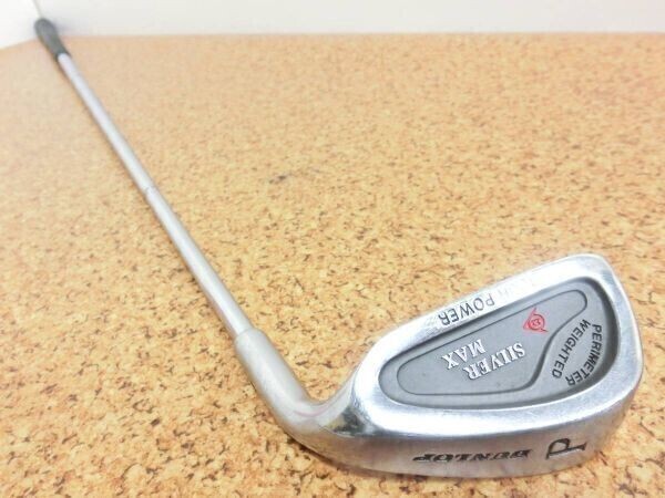  редкий!DUNLOP Dunlop SILVER MAX TOUR POWER серебряный Max Wedge PW чистая сталь вал POWERPOINT FLEX-R б/у товар!F1740