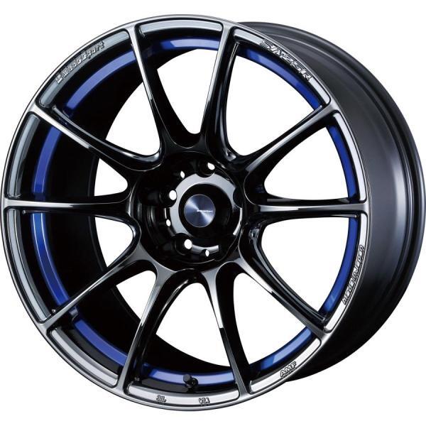 個人宅直送可 ウェッズスポーツ SA25R ホイール4本セット 17X7.0J 4H 100 +43 ブルーライトクローム2 （BLC2）_画像1