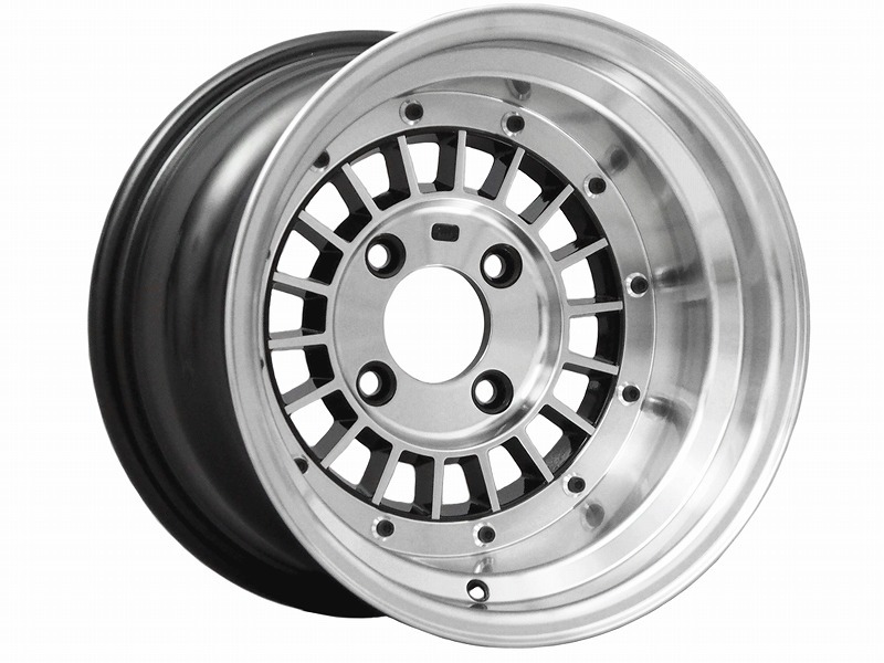 (復刻)フォーカスレーシング スポーク ホイール 14×9.0 -25 114.3 5H (ブラックポリッシュ)_画像1