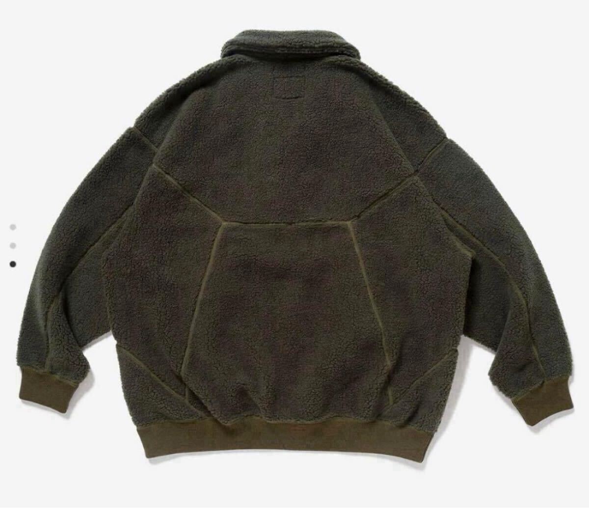 WTAPS JACKET / POAC BOA WTVUA 03 ダブルタップス ボアジャケット ハーフジップ オリーブ カーキ XL 22AW 新品タグ付き!_画像4