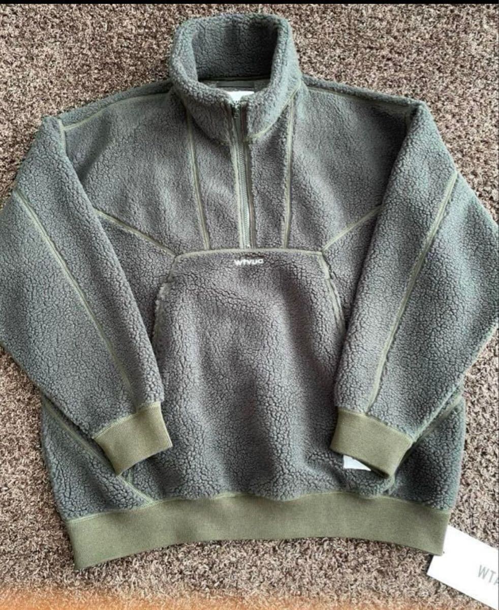 WTAPS JACKET / POAC BOA WTVUA 03 ダブルタップス ボアジャケット ハーフジップ オリーブ カーキ XL 22AW 新品タグ付き!_画像7
