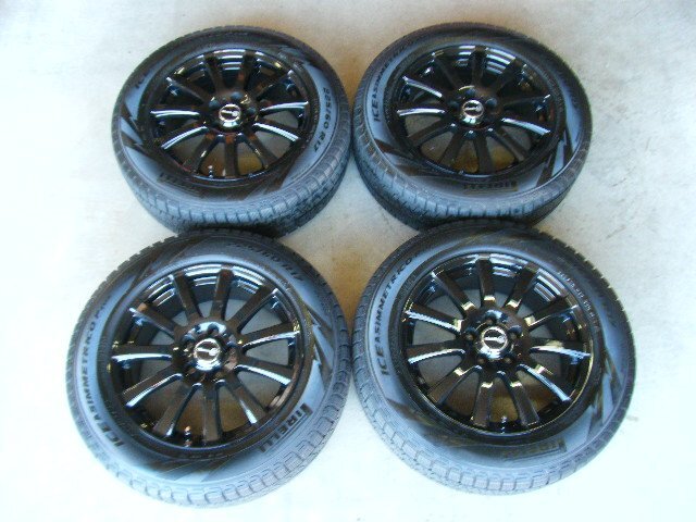 30 アルファード ヴェルファイアに! 2020年製 225/60R17 PIRELLI スタッドレス ラ ストラーダ 美品 アルミ 17×7J ET38 114.3-5H 4本 S1655_画像1