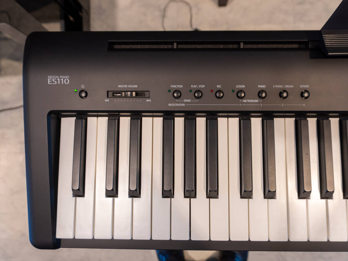【岡山発】カワイ　中古電子ピアノ　ES110　本体・ペダル　2020年製　ブラック_画像4