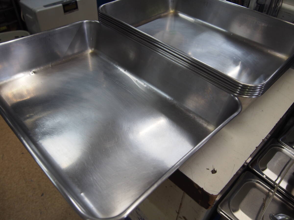 ●中古 ステンレス バット 6枚取 7点 まとめて 厨房 _画像1